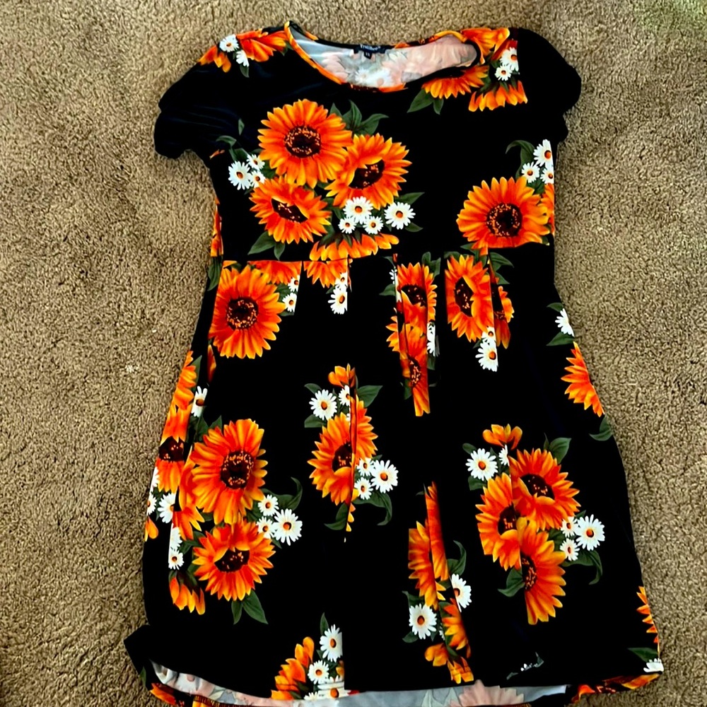 Sunflower Black 1x Trailbee dress